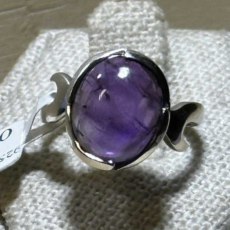 Amethyst Ring Size 6 (04.2032) - Sacred Crystals Rings