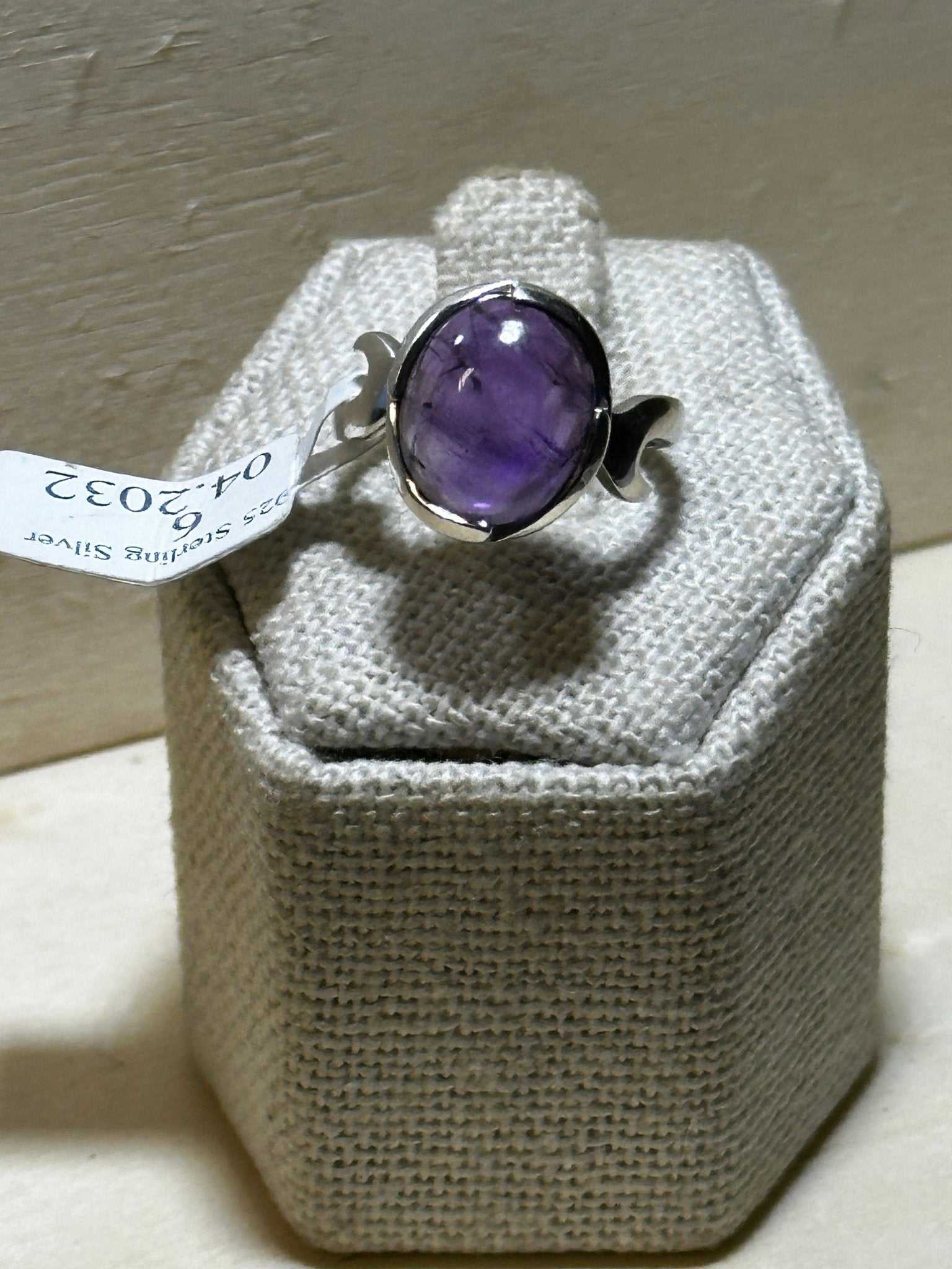 Amethyst Ring Size 6 (04.2032) - Sacred Crystals Rings