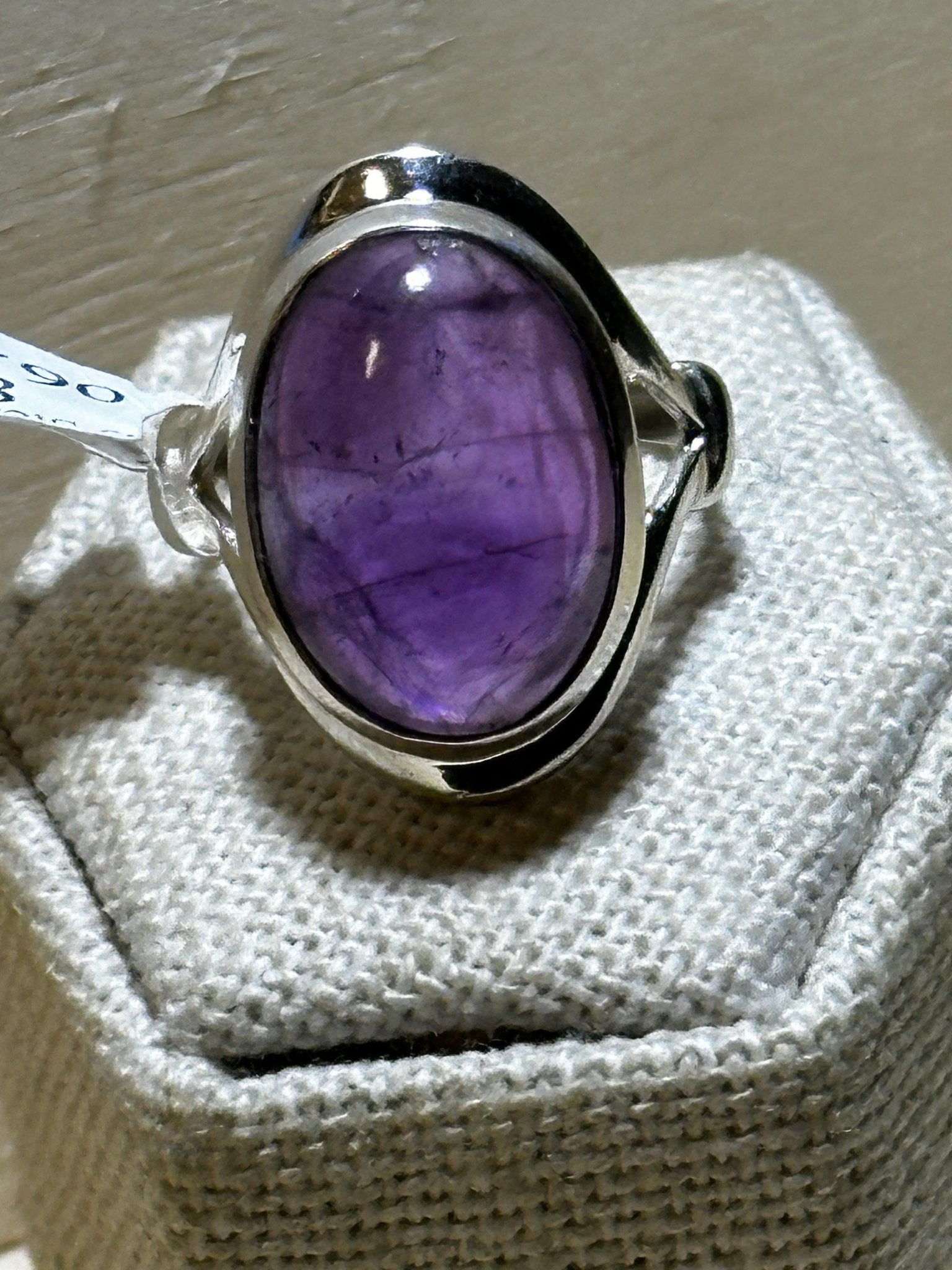 Amethyst Ring Size 8 (06.9044) - Sacred Crystals Rings