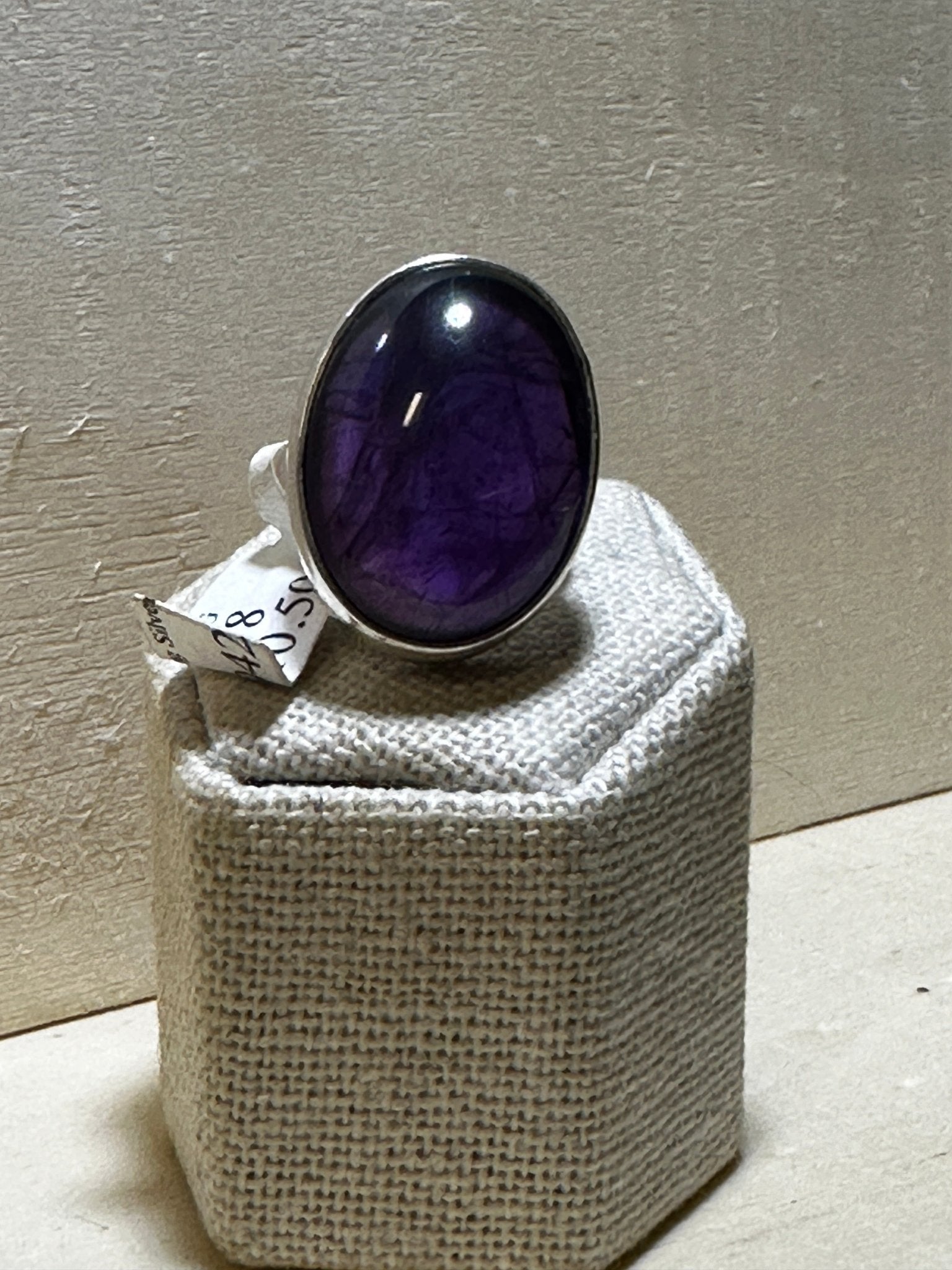 Amethyst Ring Size 8 (10.5042) - Sacred Crystals Rings