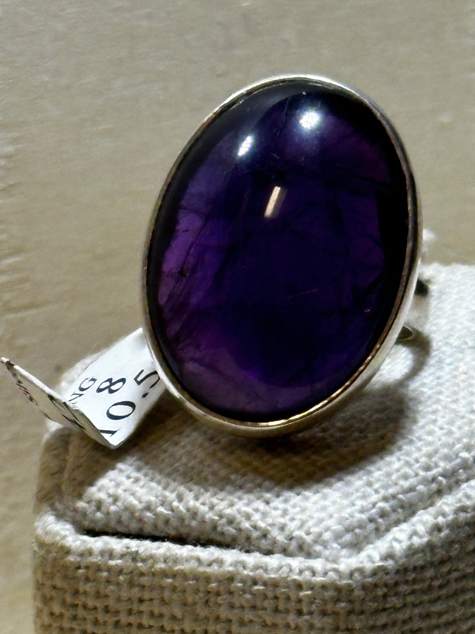 Amethyst Ring Size 8 (10.5042) - Sacred Crystals Rings