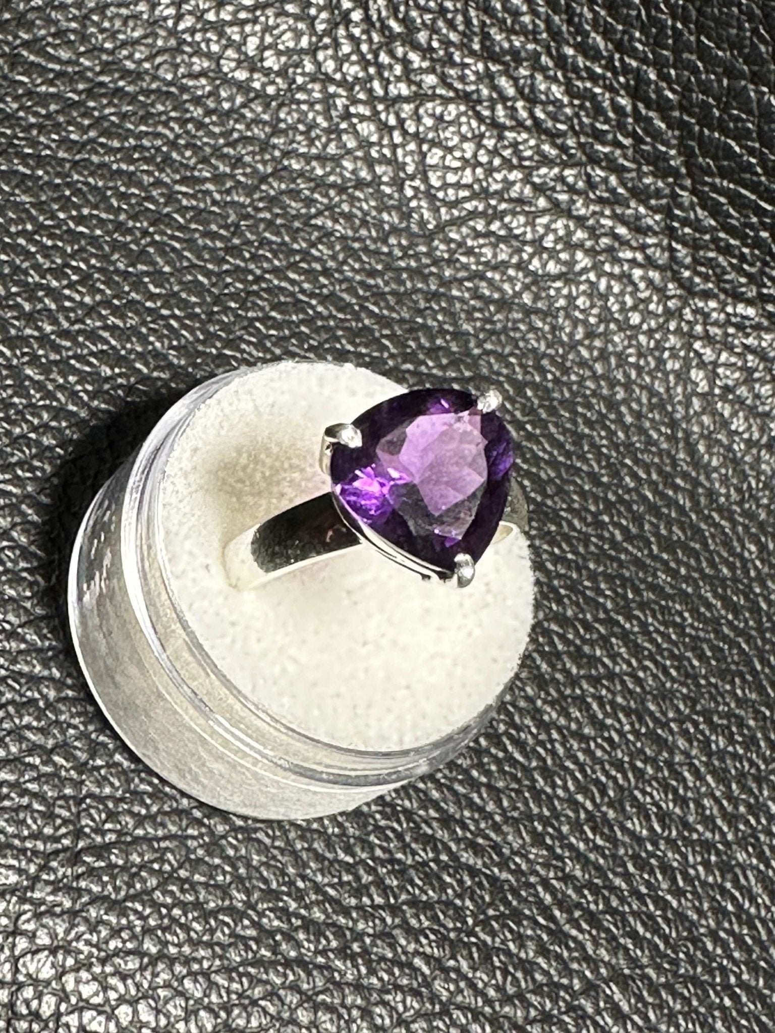 Amethyst Ring Size 8 - "Royal Queen" - Sacred Crystals Rings