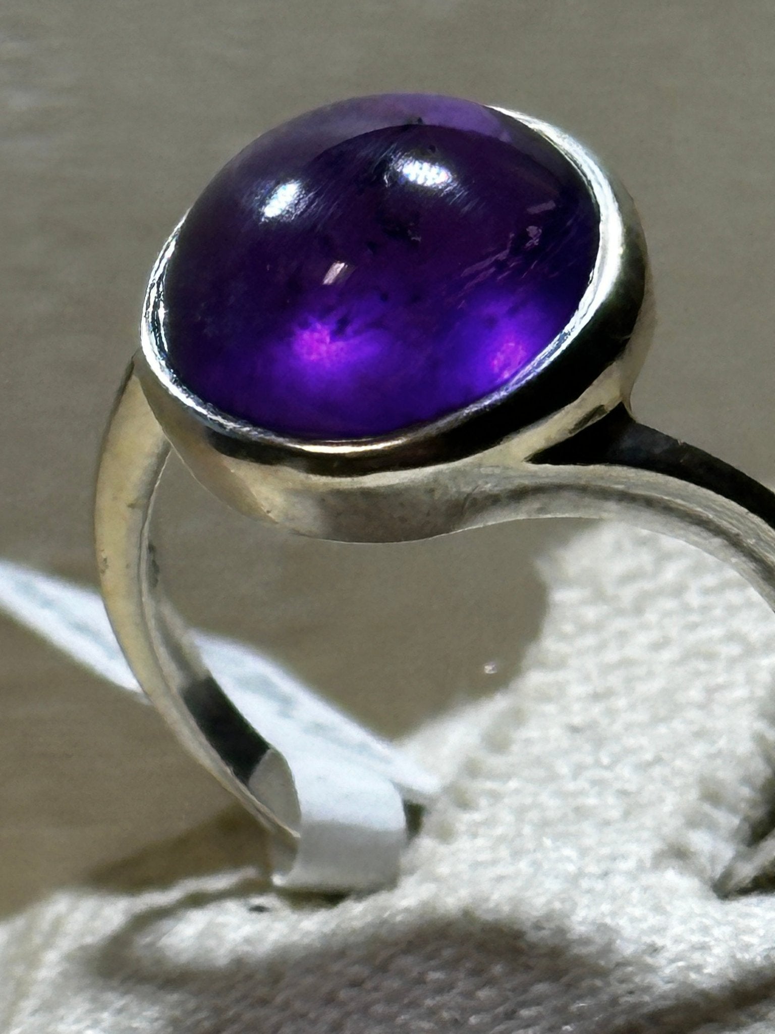 Amethyst Ring Size 9 (03.9026) - Sacred Crystals Rings