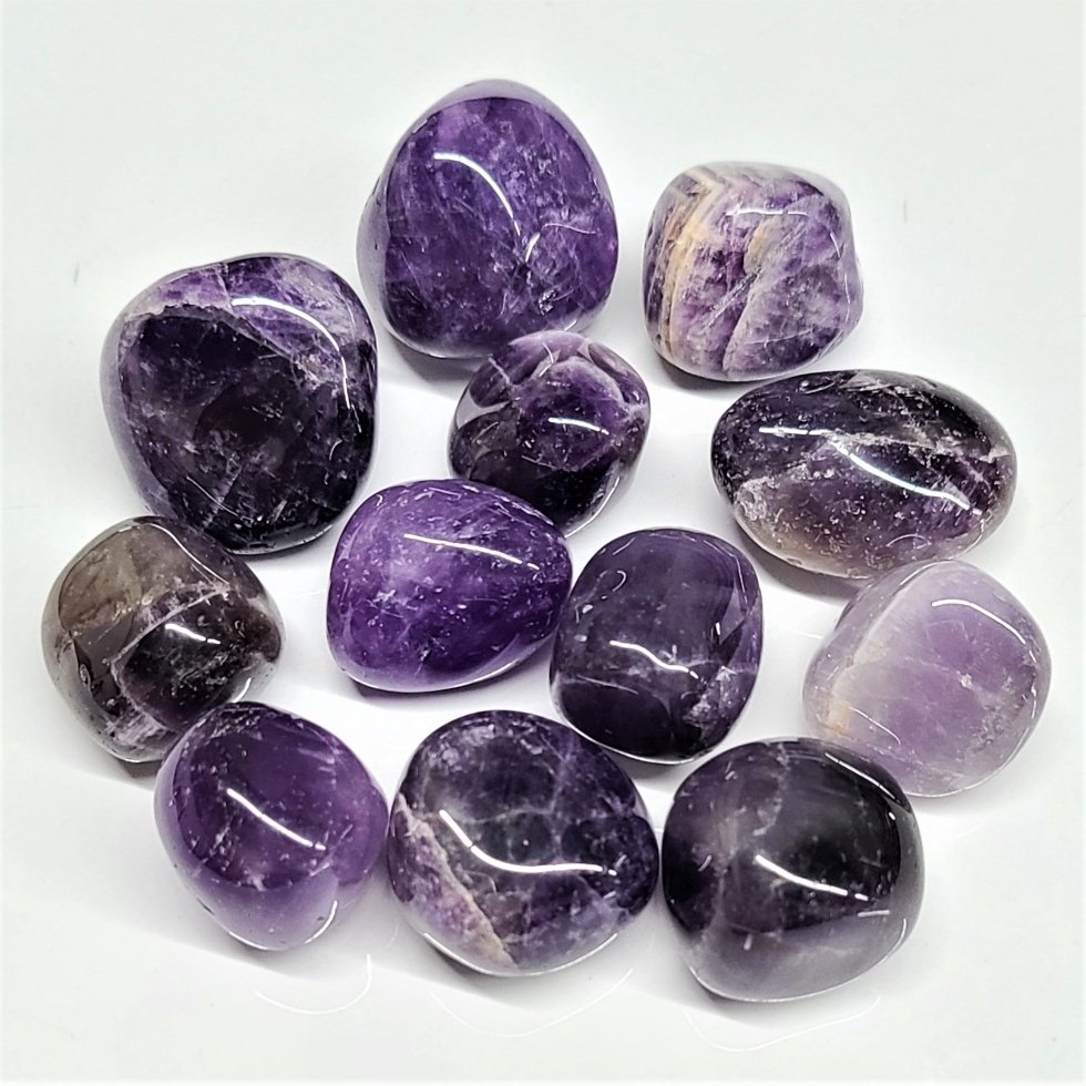 Amethyst Tumbled Stone - Sacred Crystals Tumbled Stones