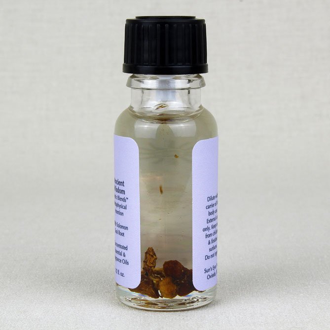 Ancient Wisdom Oil — back label