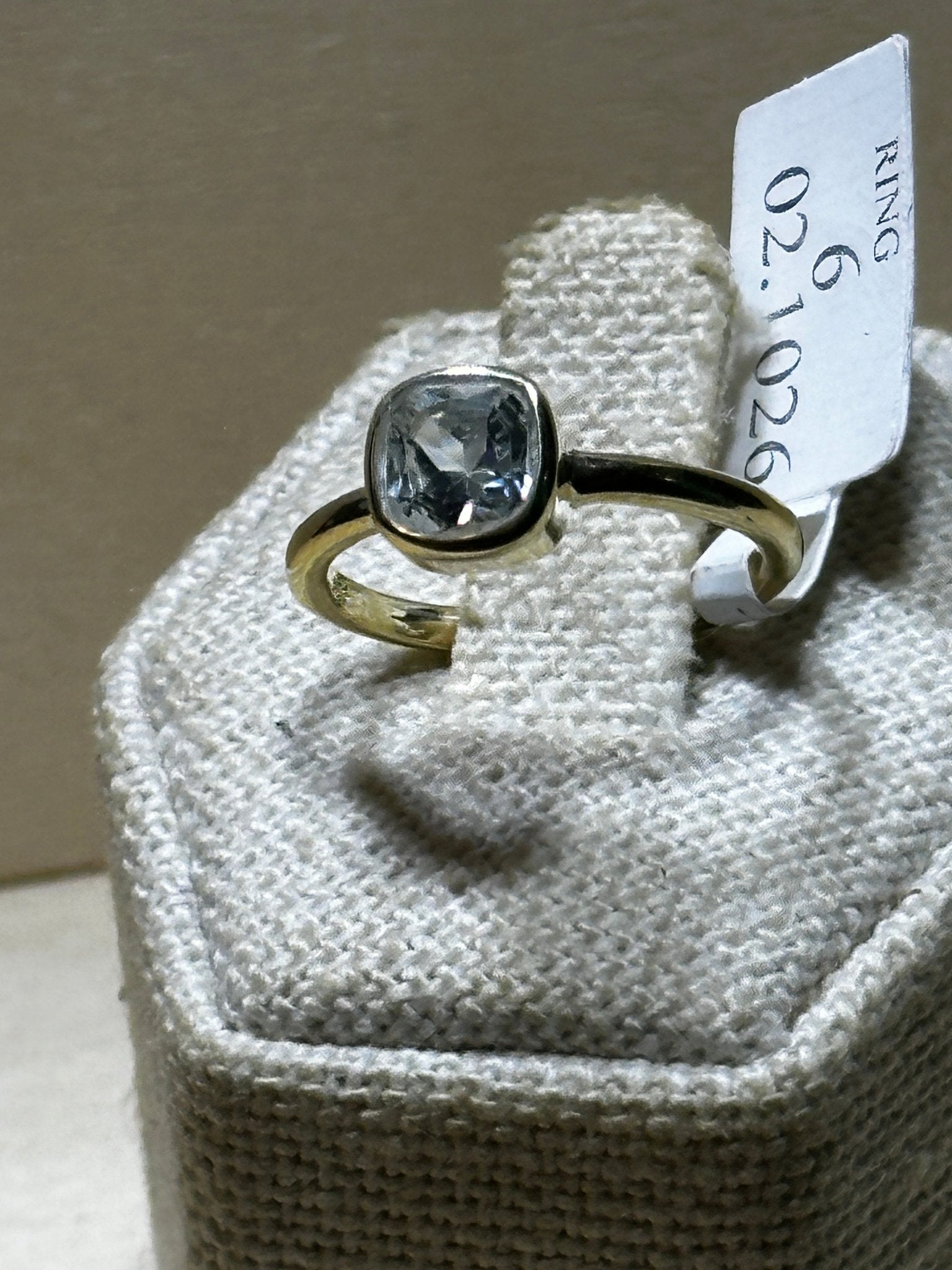 Aquamarine Ring Size 6 (02.1026) - Sacred Crystals Rings
