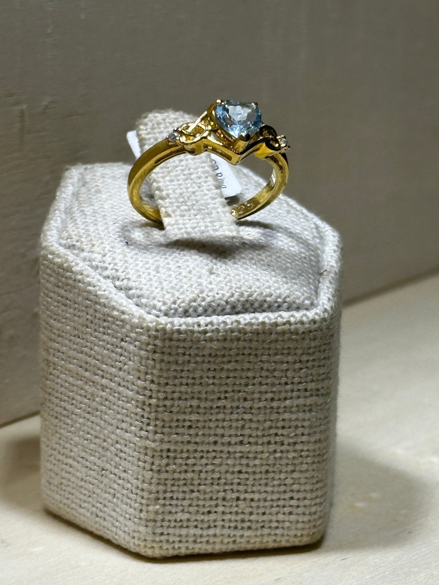 Aquamarine Ring Size 7 (02.4024) - Sacred Crystals Rings