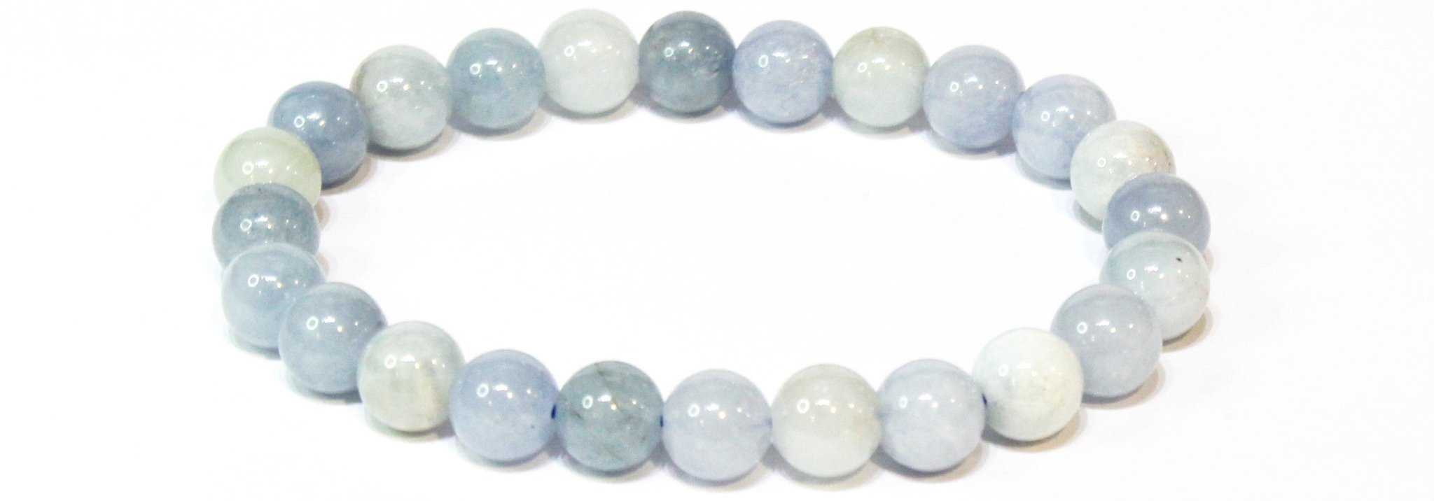 Aquamarine Beryl Crystal Healing Bangle Bead Bracelet shops