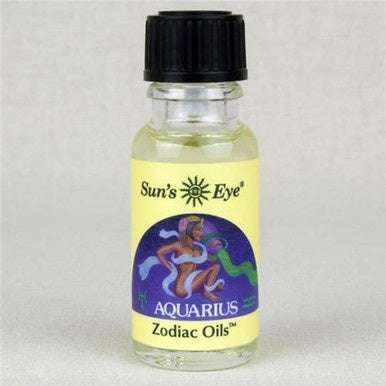 Aquarius Zodiac Oil .5 oz - Sacred Crystals 0.5 oz Oils