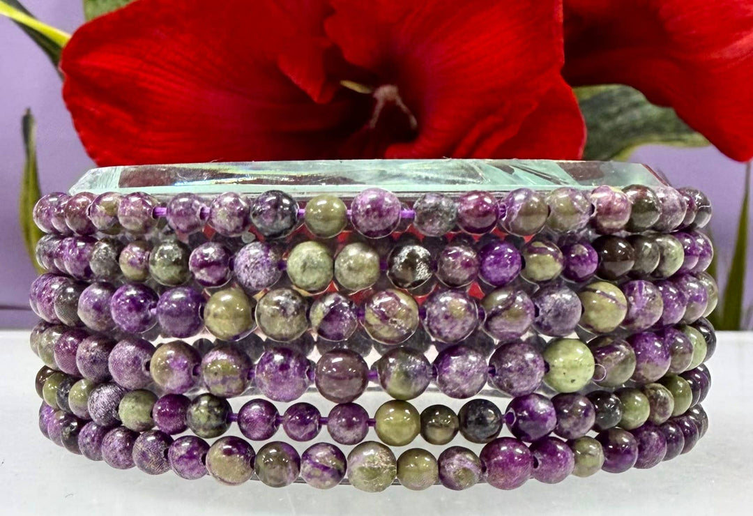 Atlantisite Round Bead Bracelet 4mm - Ancient Awakening