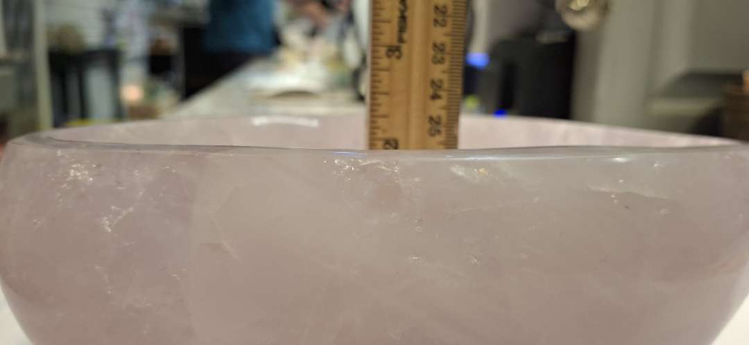 Rose Quartz Charging Bowl – Large Specimen | 7.5"
