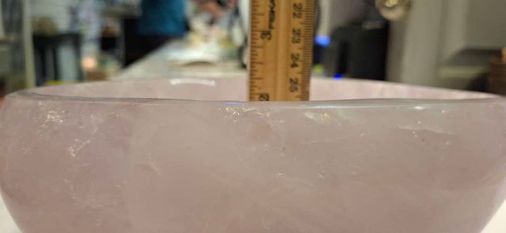 Rose Quartz Charging Bowl – Large Specimen | 7.5"