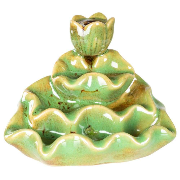 Green Lotus Backflow Incense Burner