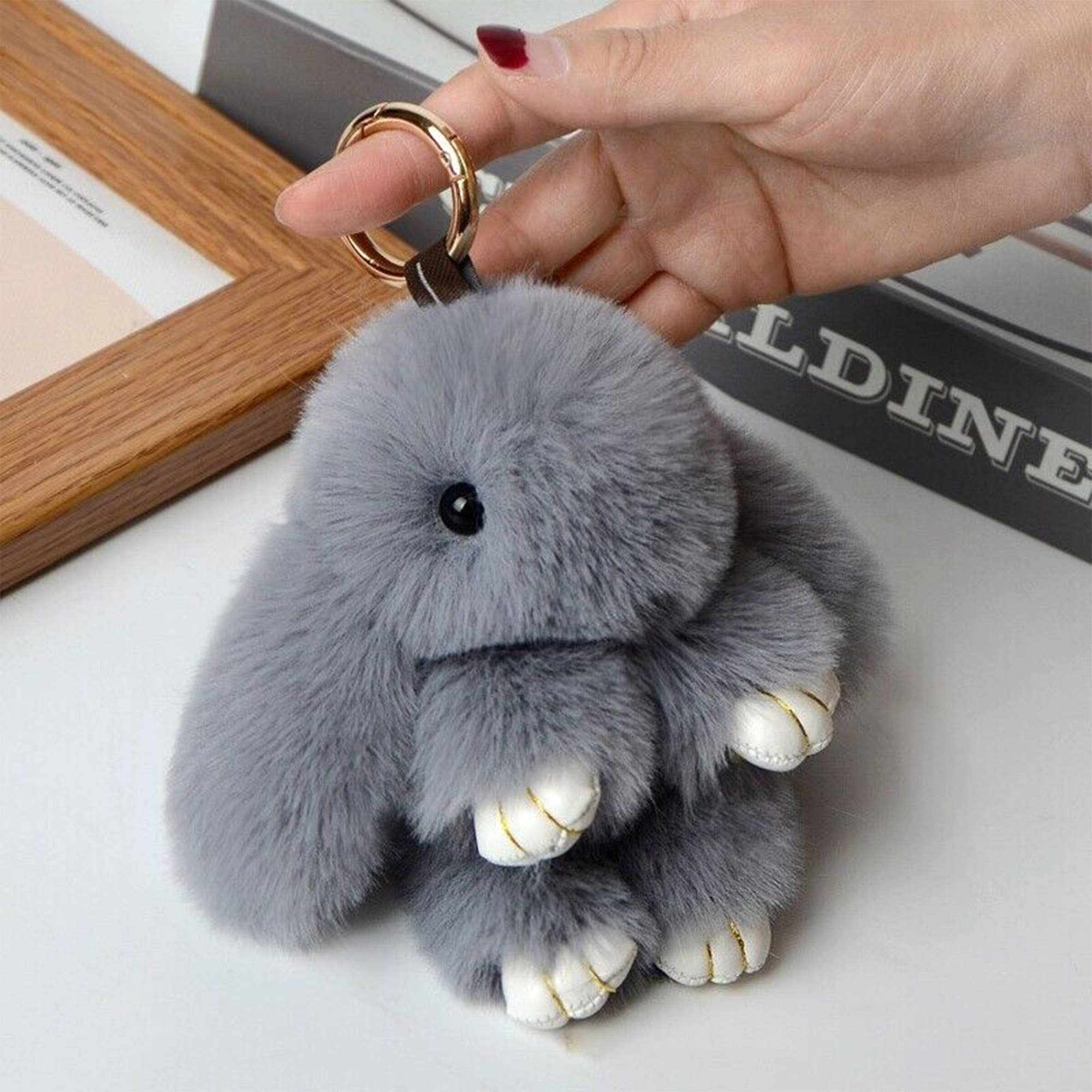 The Faux Fur Bunny Keychain 2