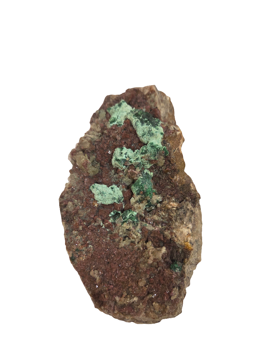 Cobalto Calcite with Quartz and Malachite Vein specimen from Congo.