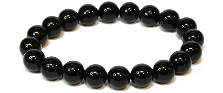 Black Obsidian Genuine Gemstone Stackable Bracelet - Sacred Crystals Bracelets