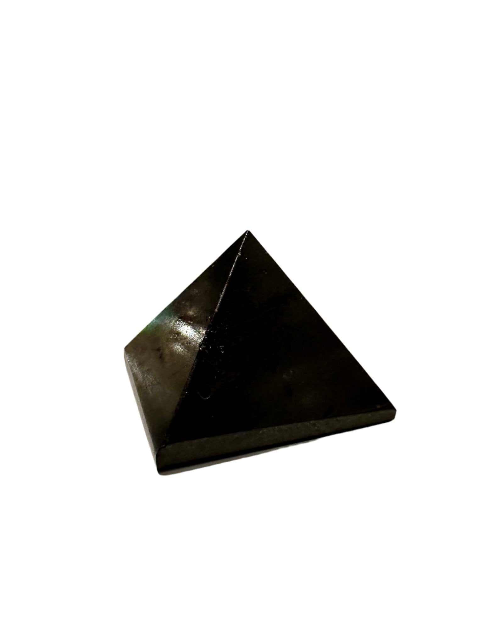 Black Tourmaline Pyramid 1&quot; - Sacred Crystals Pyramid