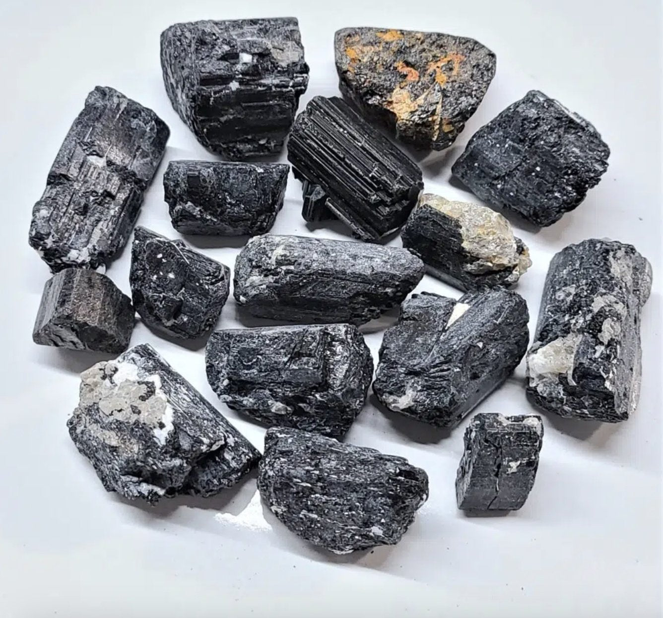 Black Tourmaline Rough - Sacred Crystals Rough Stones