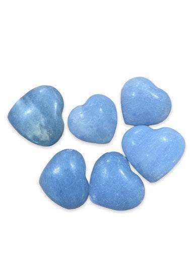 Blue Calcite Pocket Heart - Sacred Crystals Crystals