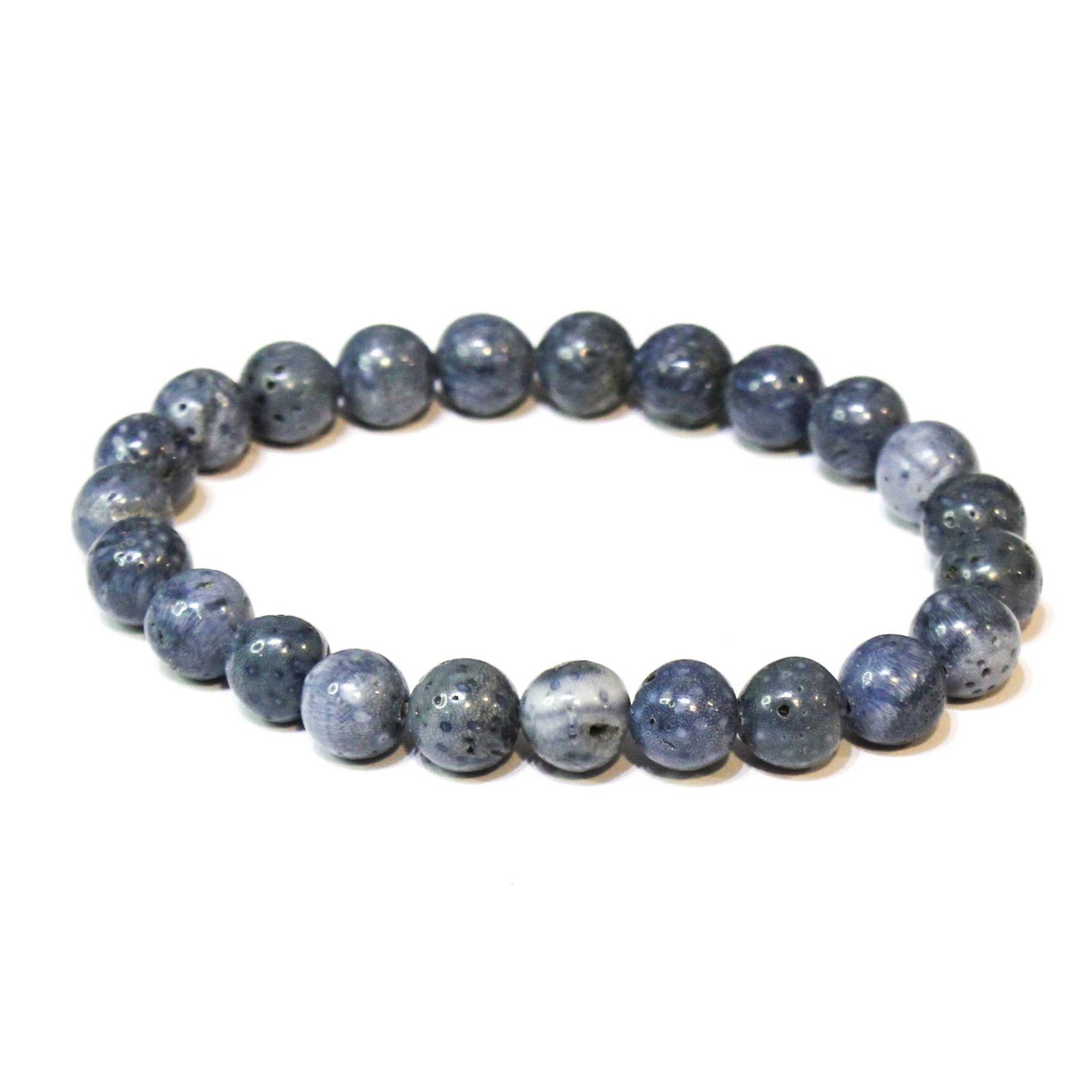 Blue Coral Stackable Bracelet - Sacred Crystals Bracelets