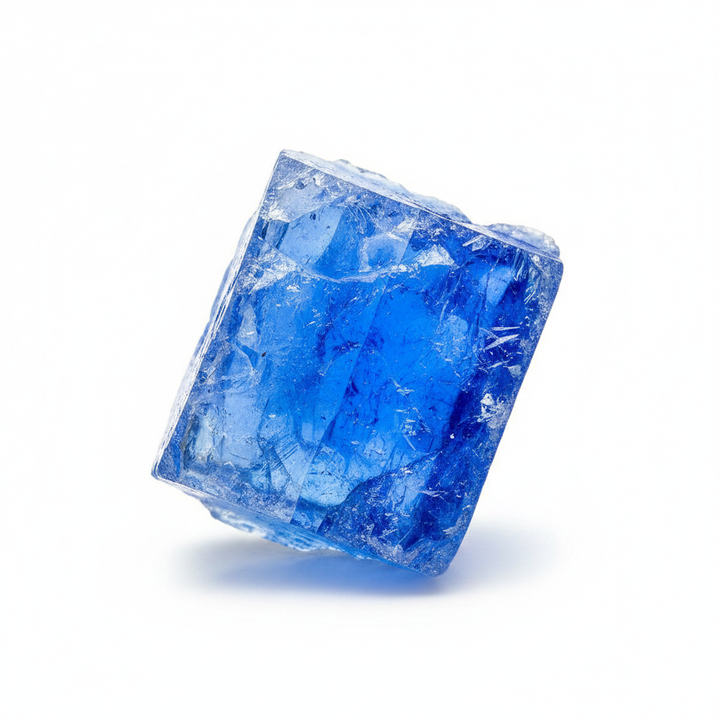 Blue Halite Rough Specimen Studio Shot