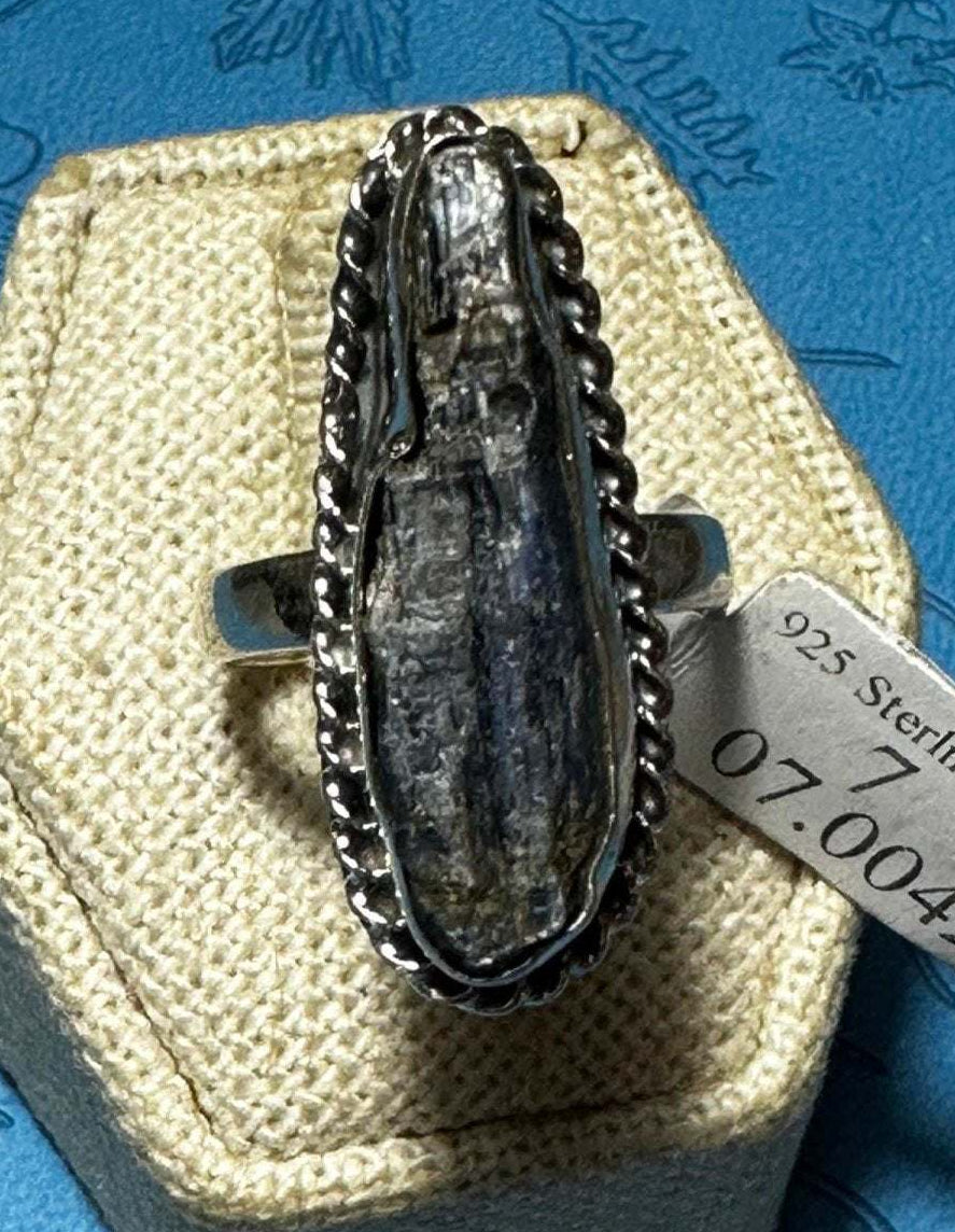 Blue Kyanite Ring 07.0042 - Sacred Crystals Rings