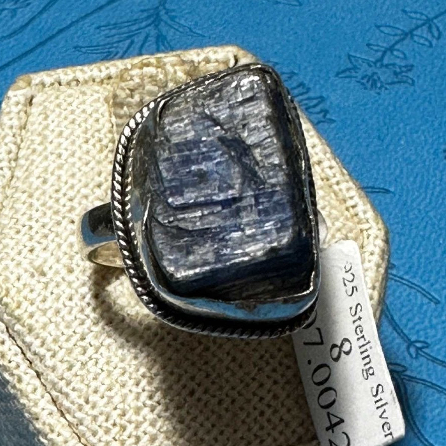 Blue Kyanite Ring 07.0042 - Sacred Crystals Rings