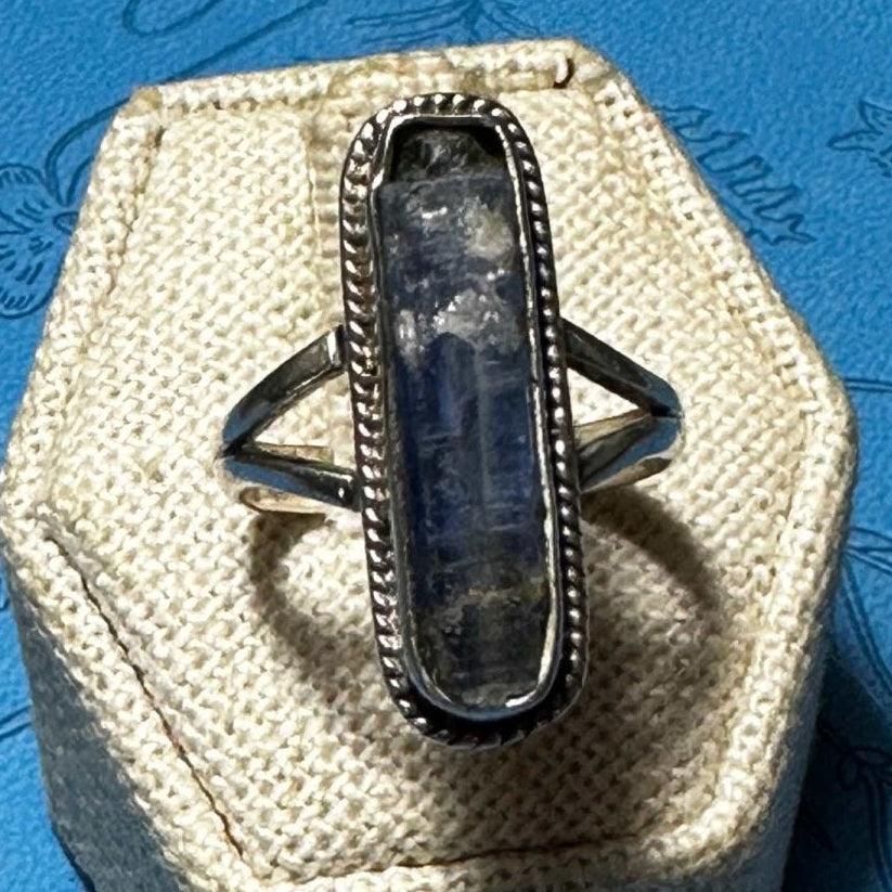 Blue Kyanite Ring 07.0042 - Sacred Crystals Rings