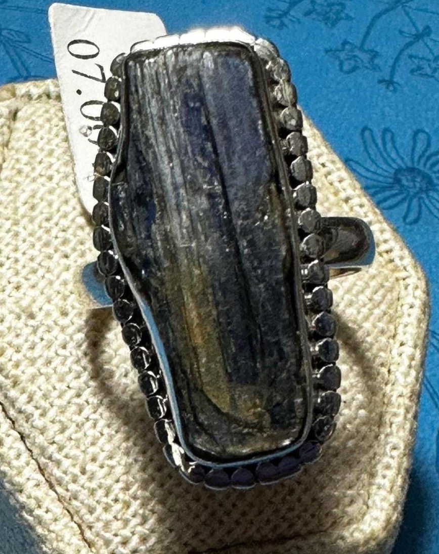 Blue Kyanite Ring 07.0042 - Sacred Crystals Rings