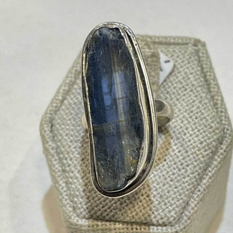 Blue Kyanite Ring Size 6- "Journey" - Sacred Crystals Rings