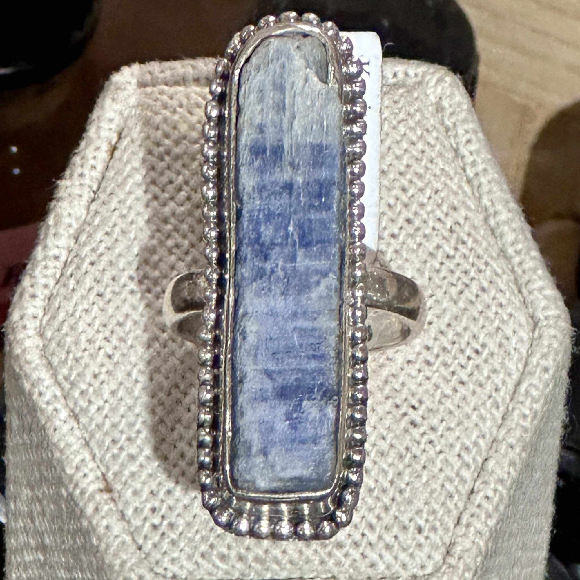 Blue Kyanite Ring Size 6- Journey - Sacred Crystals Rings