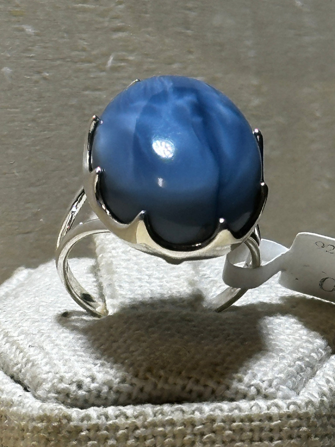 Blue Opal Ring Size 6 (04.5028) - Sacred Crystals Rings