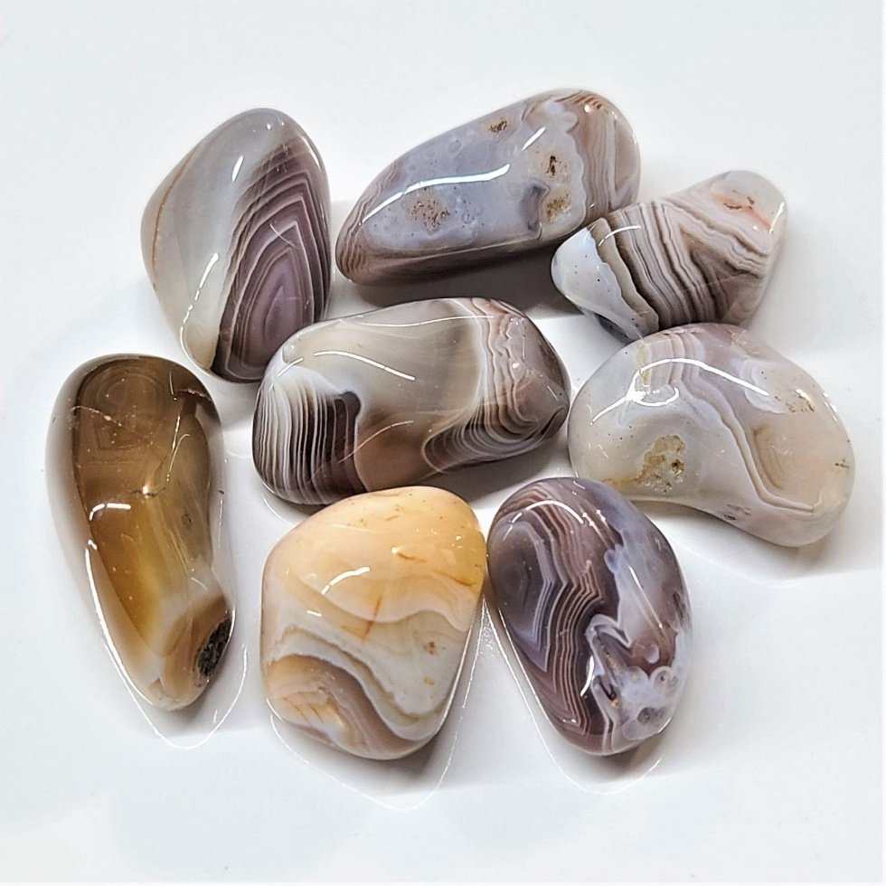 Botswana Agate Tumbled Stone - Sacred Crystals Tumbled Stones