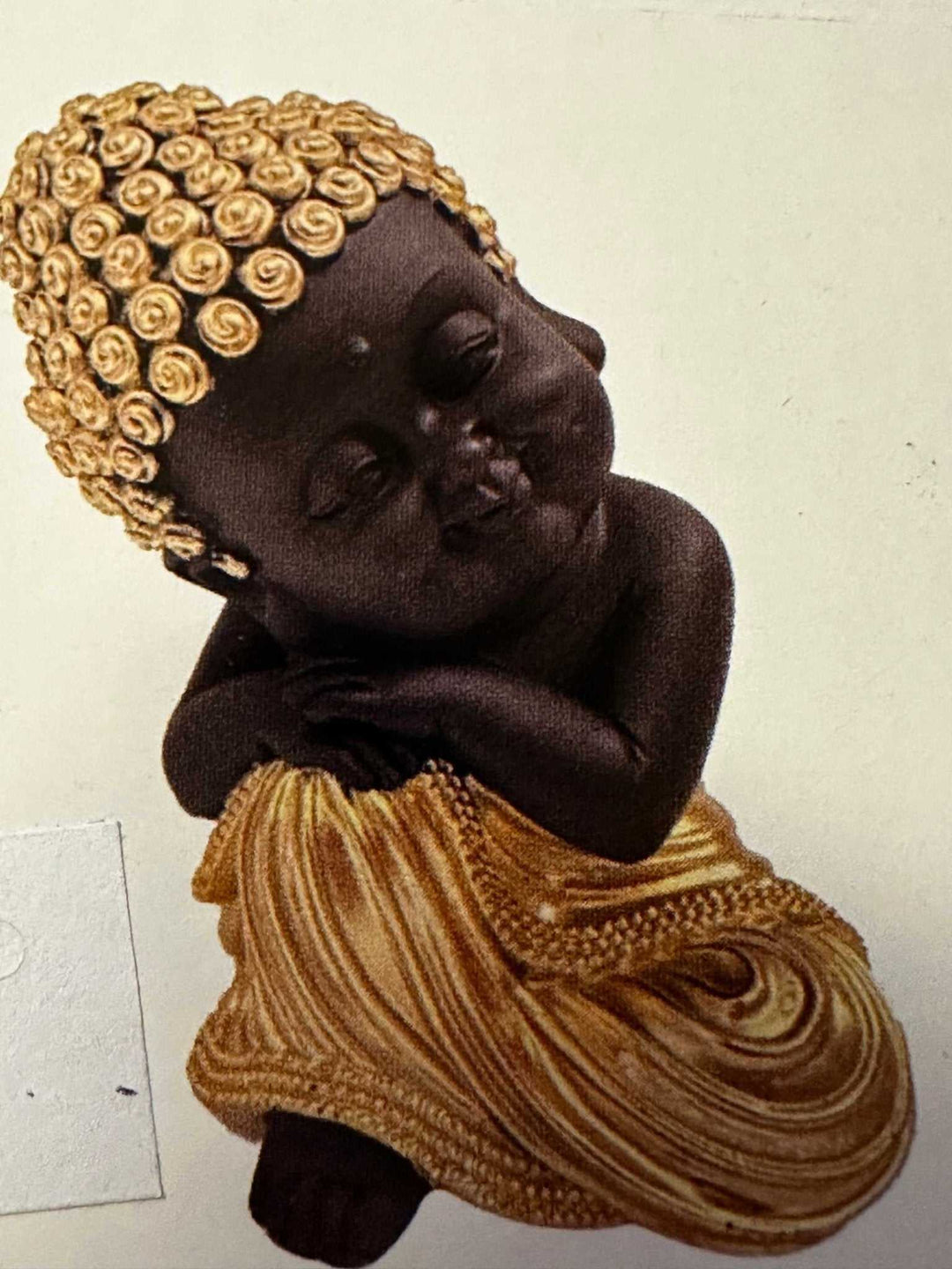 Buddha sitting on Right Knee 98339 - Sacred Crystals Statues and Figurines