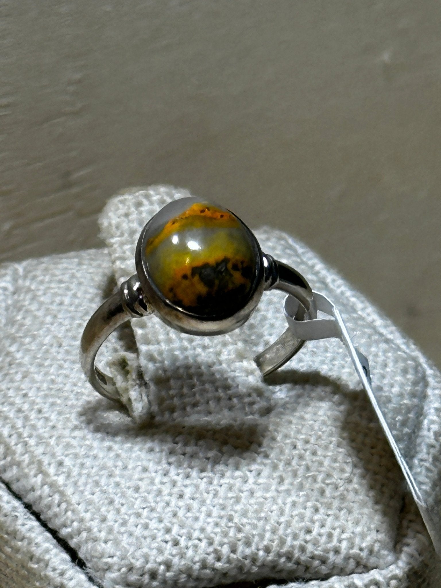 Bumblebee Jasper Ring Size 6 (02.3022) - Sacred Crystals Rings