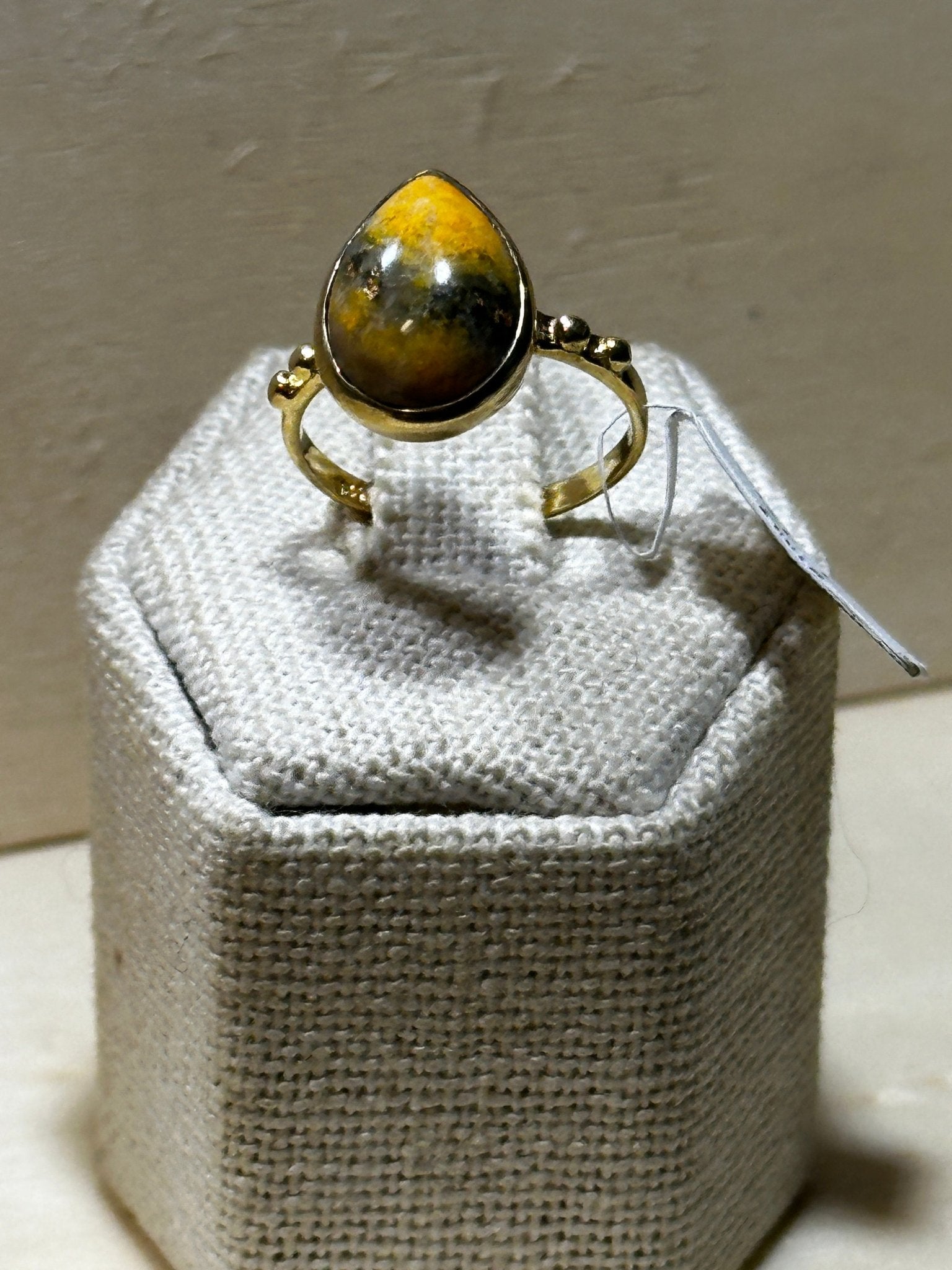 Bumblebee Jasper Ring Size 7 (3.4026) - Sacred Crystals Rings