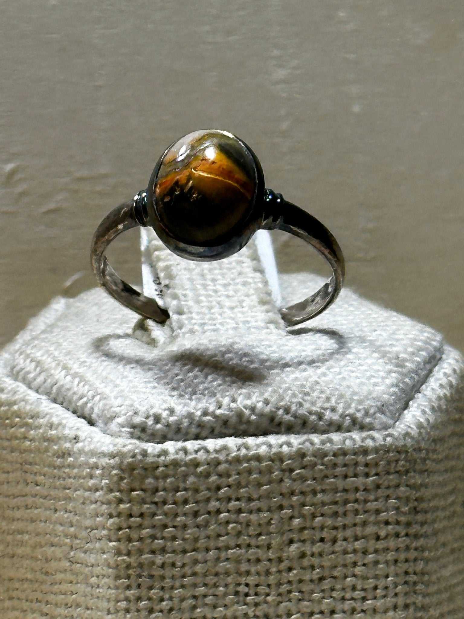 Bumblebee Jasper Ring Size 9 (02.3022) - Sacred Crystals Rings