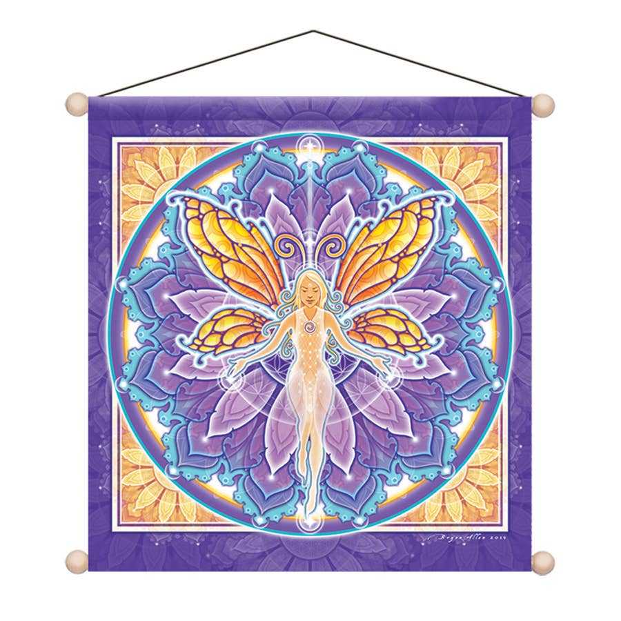 Spiritual Wall Hangings - 30" X 30" Temple Spring Sprite Banner