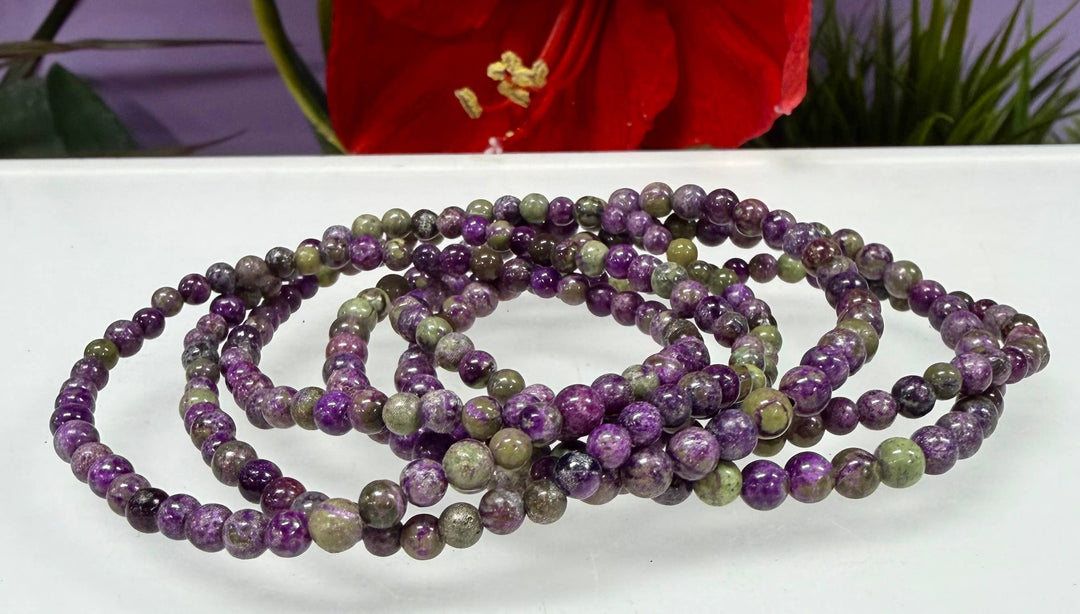 Atlantisite Round Bead Bracelet 4mm - Ancient Awakening