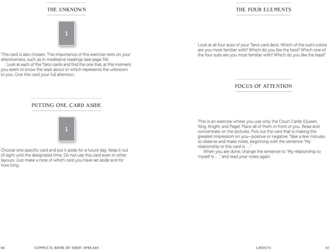 Complete Book of Tarot Spreads by Evelin Burger &amp; Johannes Fiebig