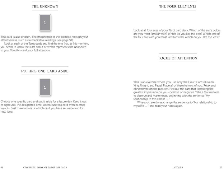 Complete Book of Tarot Spreads by Evelin Burger &amp; Johannes Fiebig