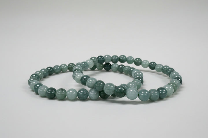 Jade Jadeite Round Bead Bracelet 6mm - Eternal Harmony
