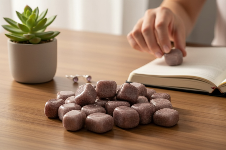 Strawberry Quartz Tumbled Pocket Stone