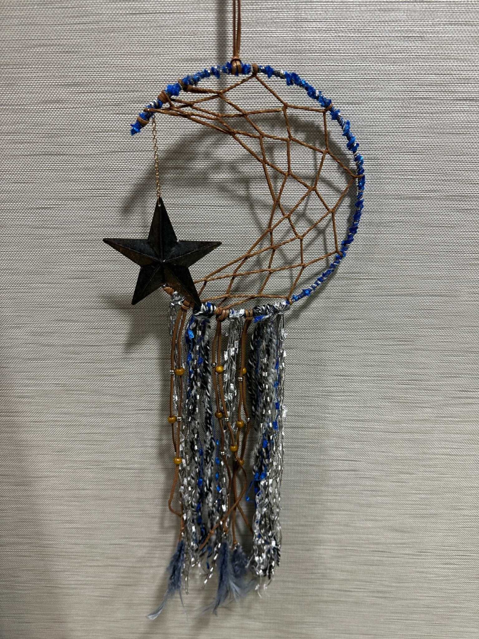 Celestial Luminary Dreamcatcher with Star - Sacred Crystals All Decor