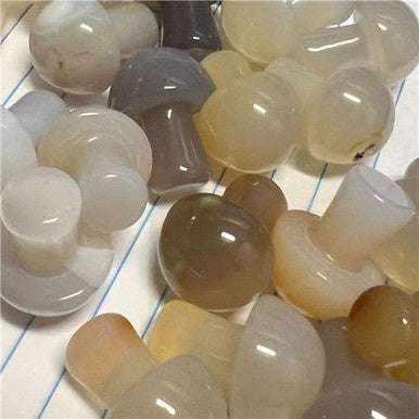 Chalcedony Mini Mushroom - Sacred Crystals Crystals