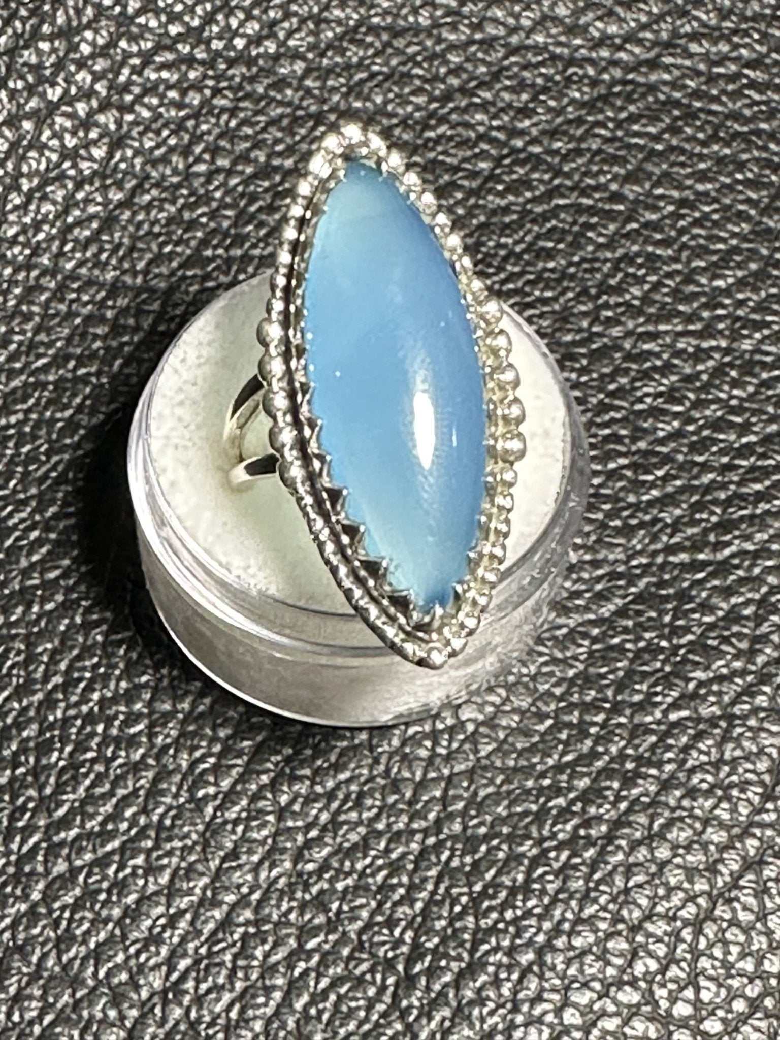 Chalcedony Ring - Size 6 - Infinite Blue - Sacred Crystals Rings