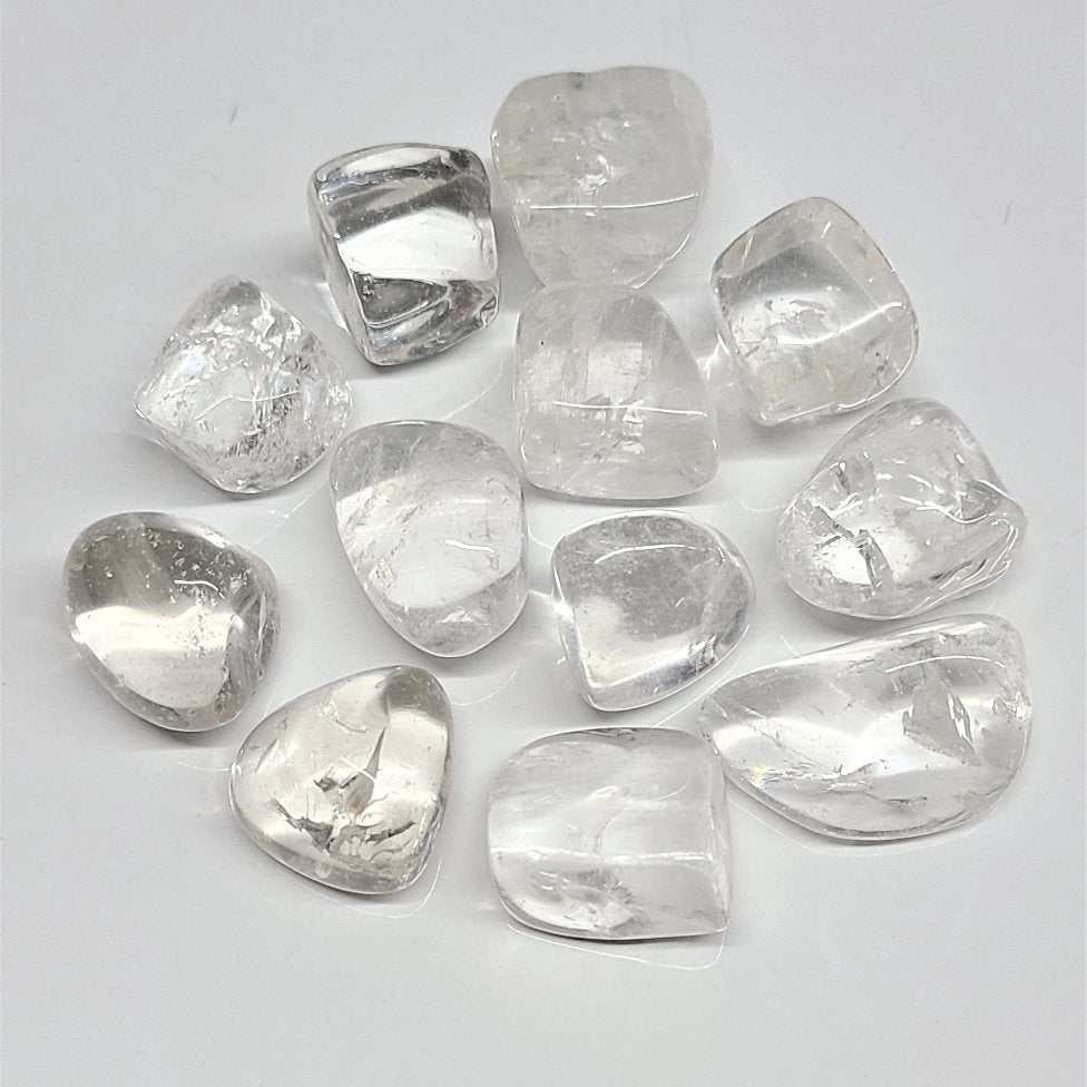 Clear Quartz Tumbled Stone Mini - Sacred Crystals Tumbled Stones