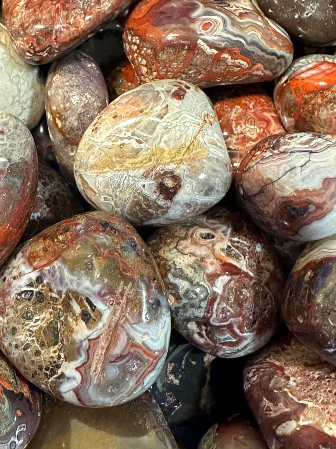 Crazy Lace Agate Tumbled Stone - Sacred Crystals All Crystals