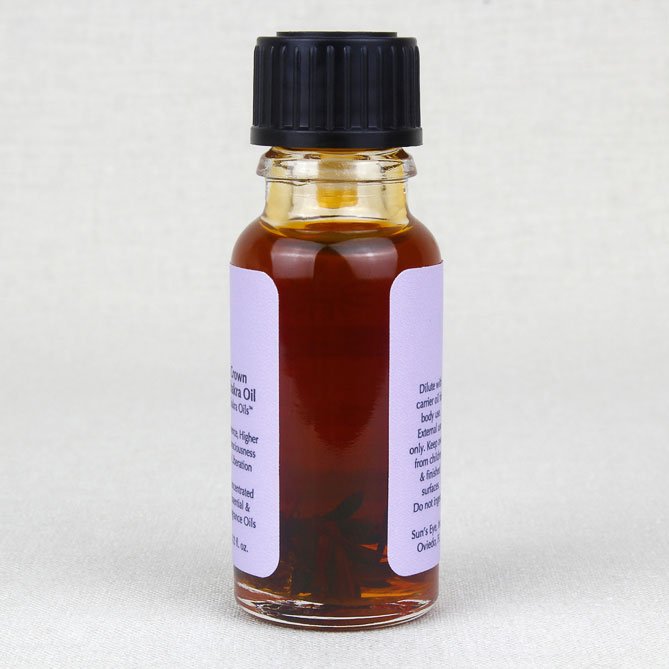Crown Chakra Oil — back label