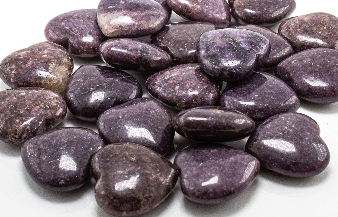 Lepidolite Pocket Heart